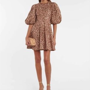 Zimmermann Pink Animal Concert Day Mini Dress